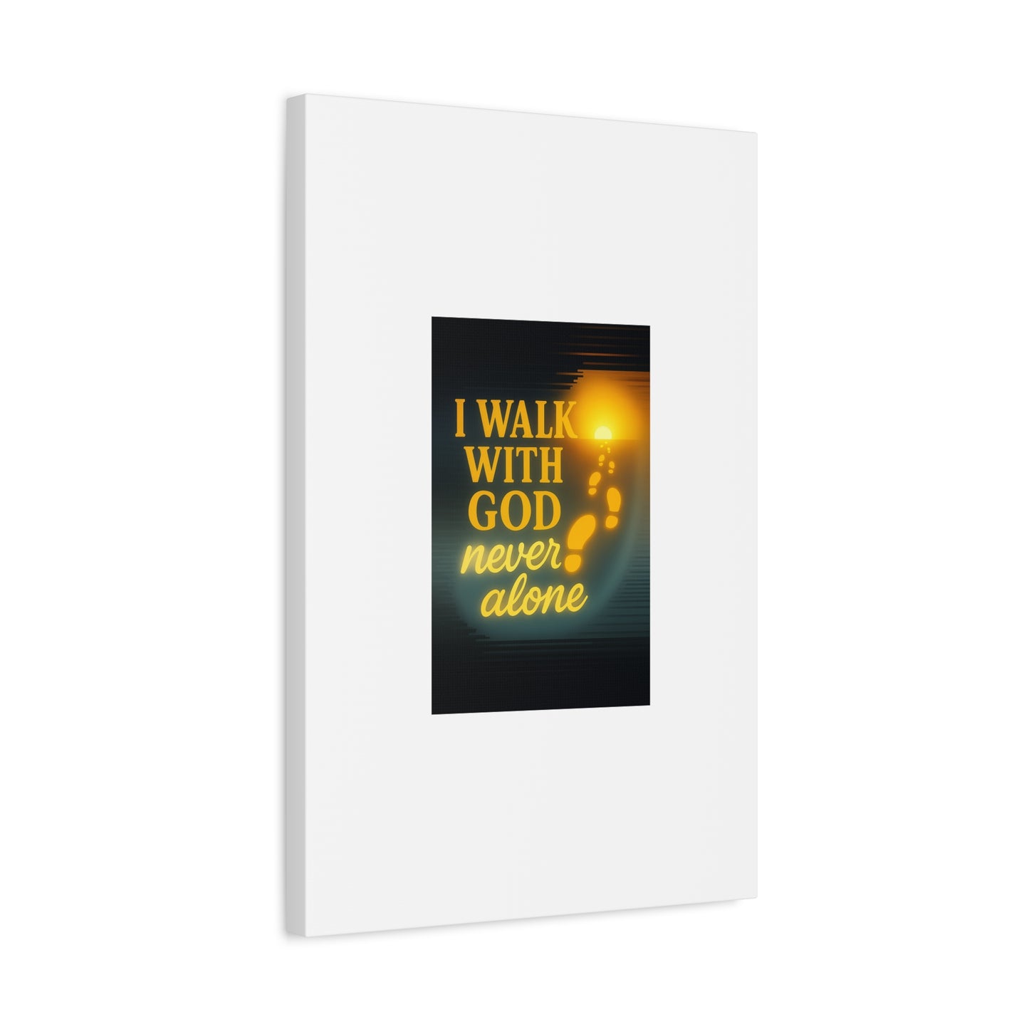 I Walk With God – Matte Canvas Wall Art