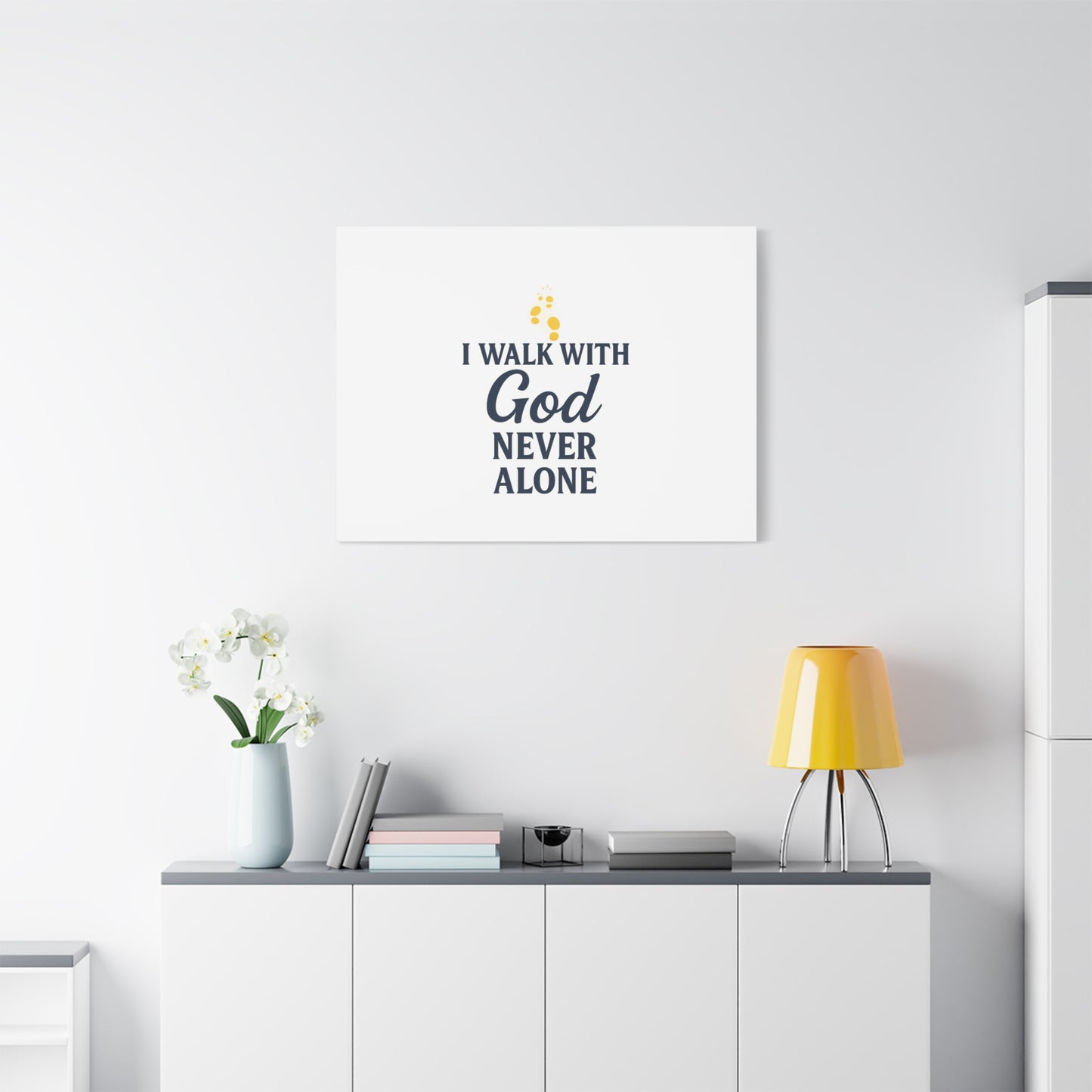 I Walk With God – Matte Canvas Wall Art