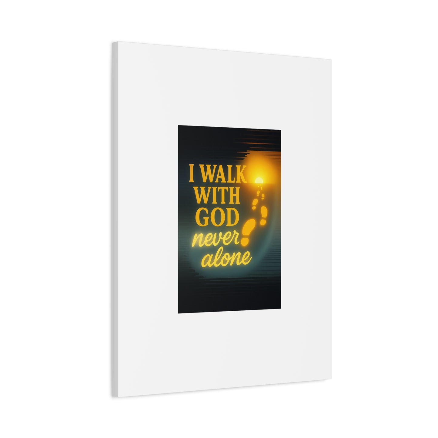 I Walk With God – Matte Canvas Wall Art