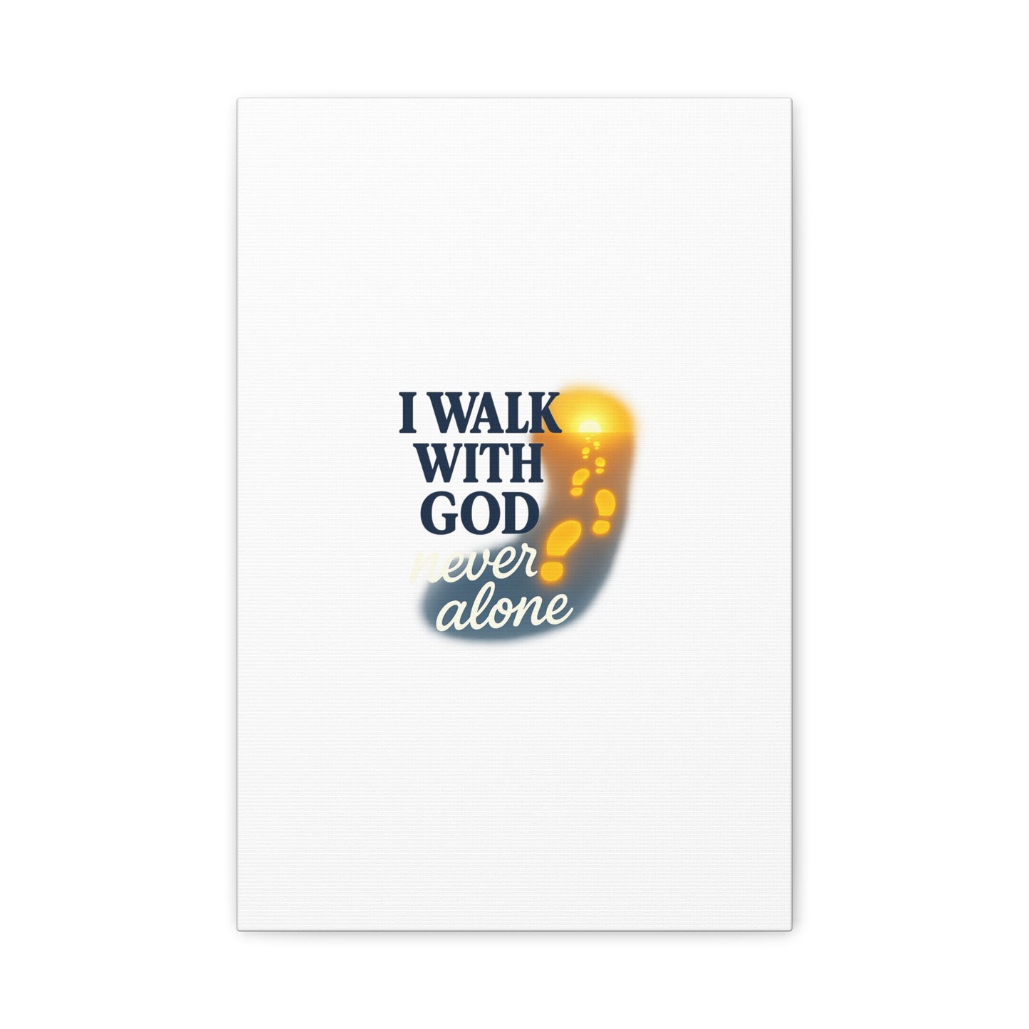 I Walk With God – Matte Canvas Wall Art