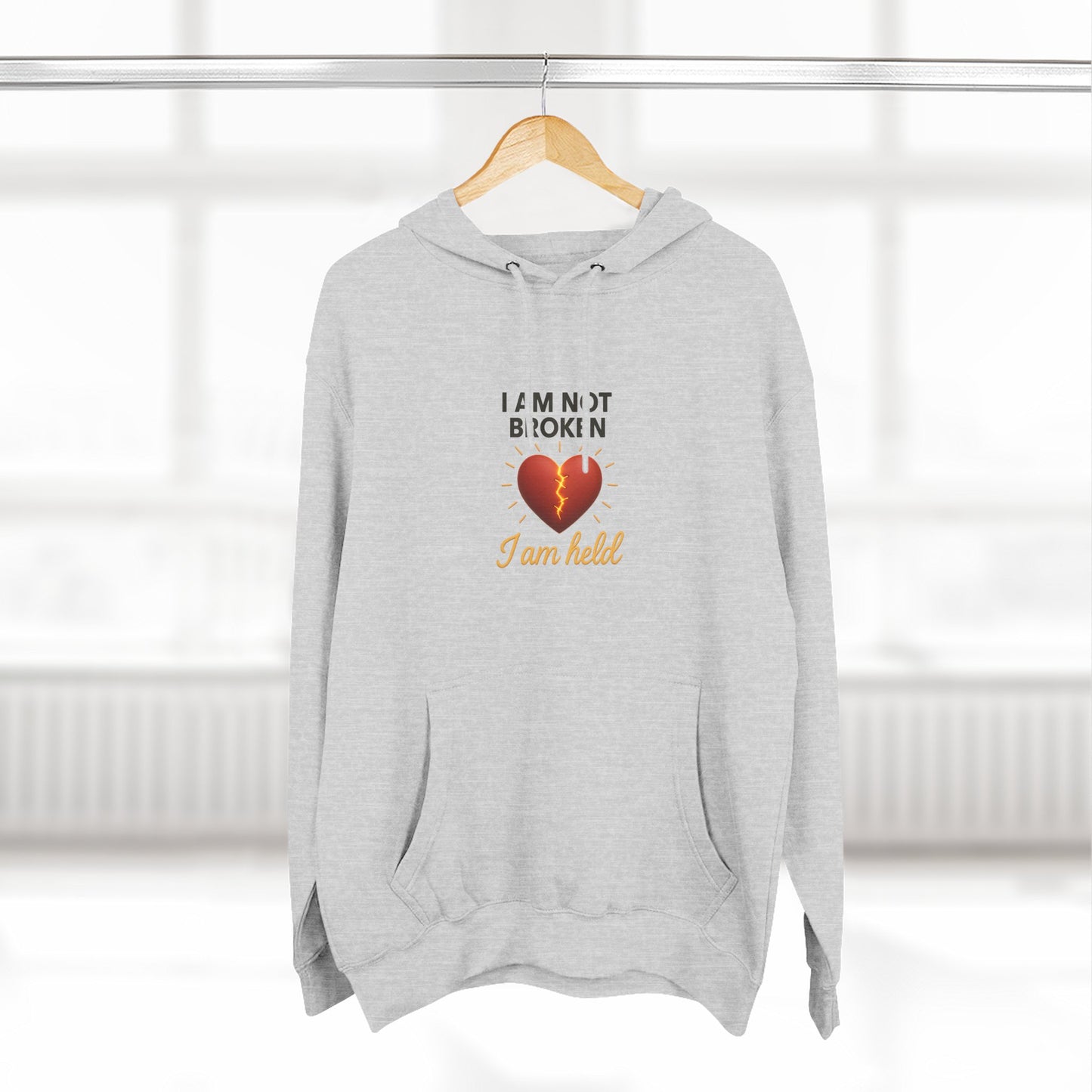I Am Not Broken – Inspirational Hoodie for Strength, Healing & Self-Love