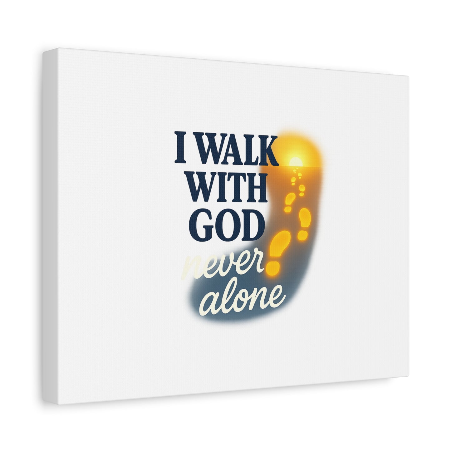 I Walk With God – Matte Canvas Wall Art