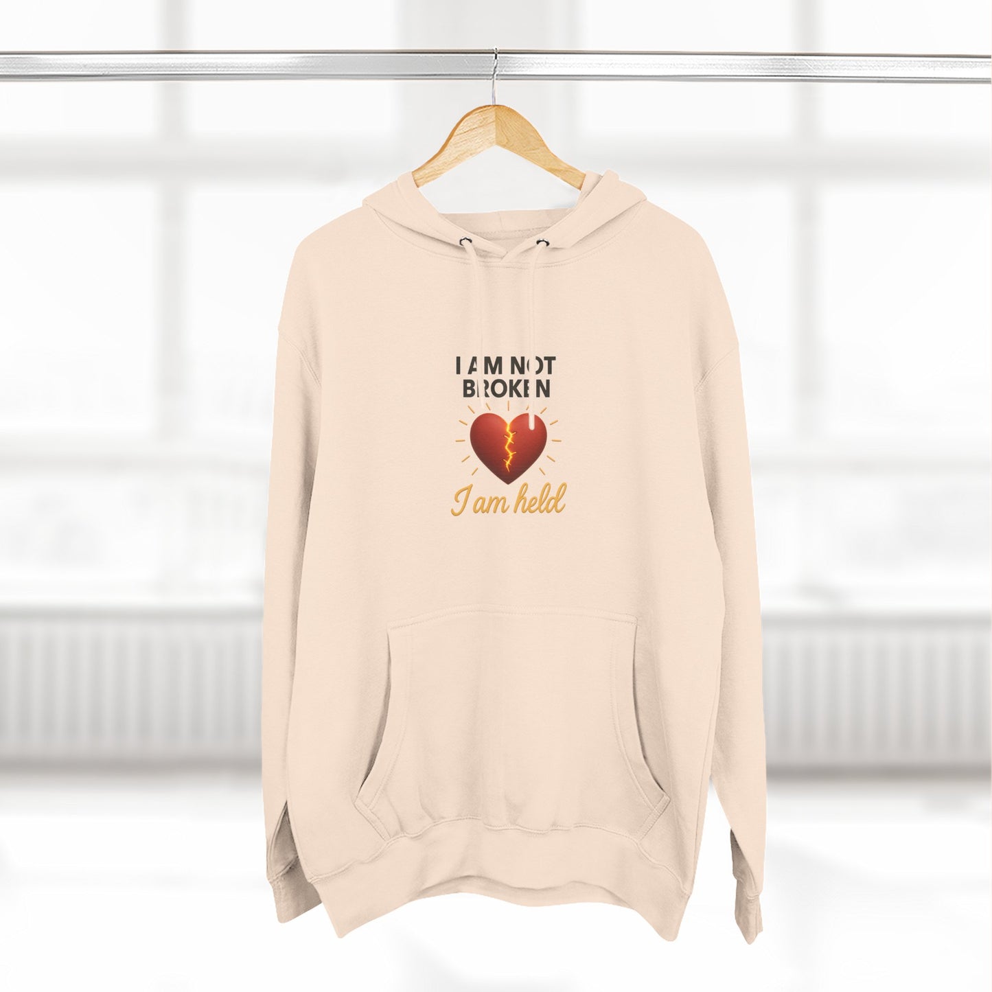 I Am Not Broken – Inspirational Hoodie for Strength, Healing & Self-Love