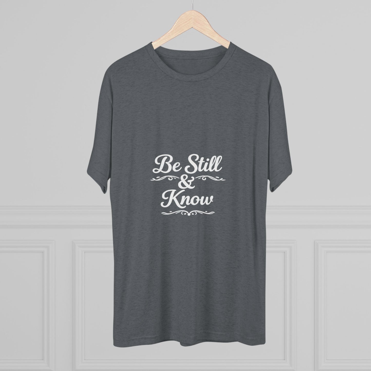 Be Still & Know Tshirt — Inspirational Christian Graphic T‑Shirt