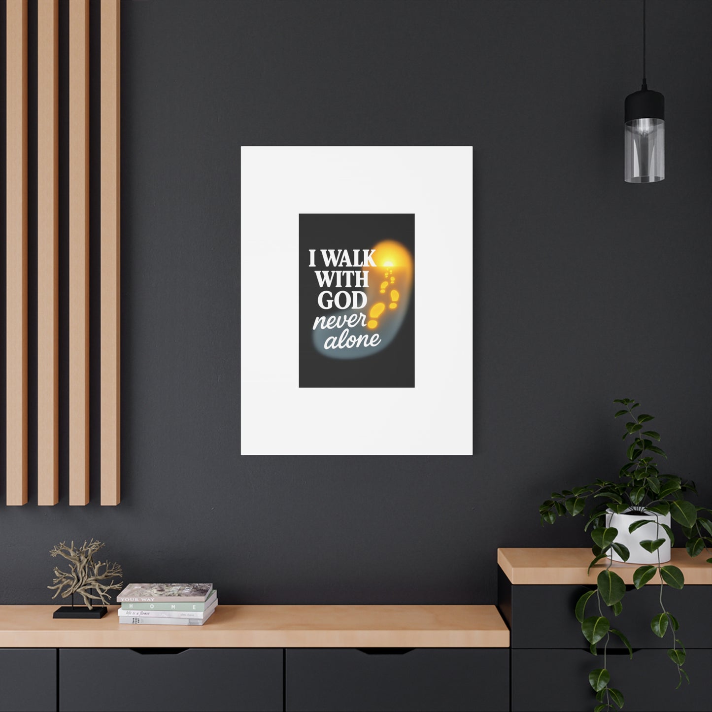 I Walk With God – Matte Canvas Wall Art