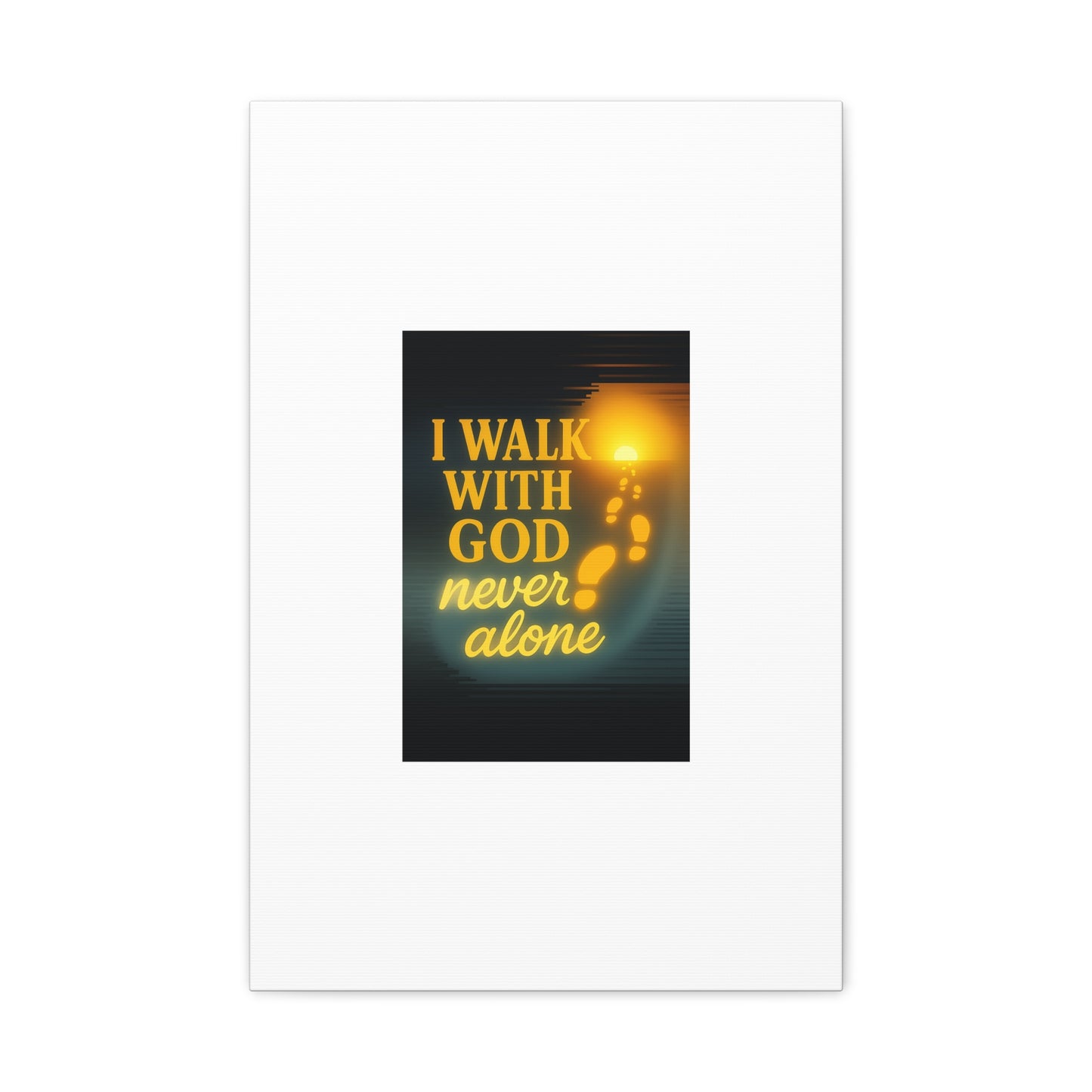 I Walk With God – Matte Canvas Wall Art