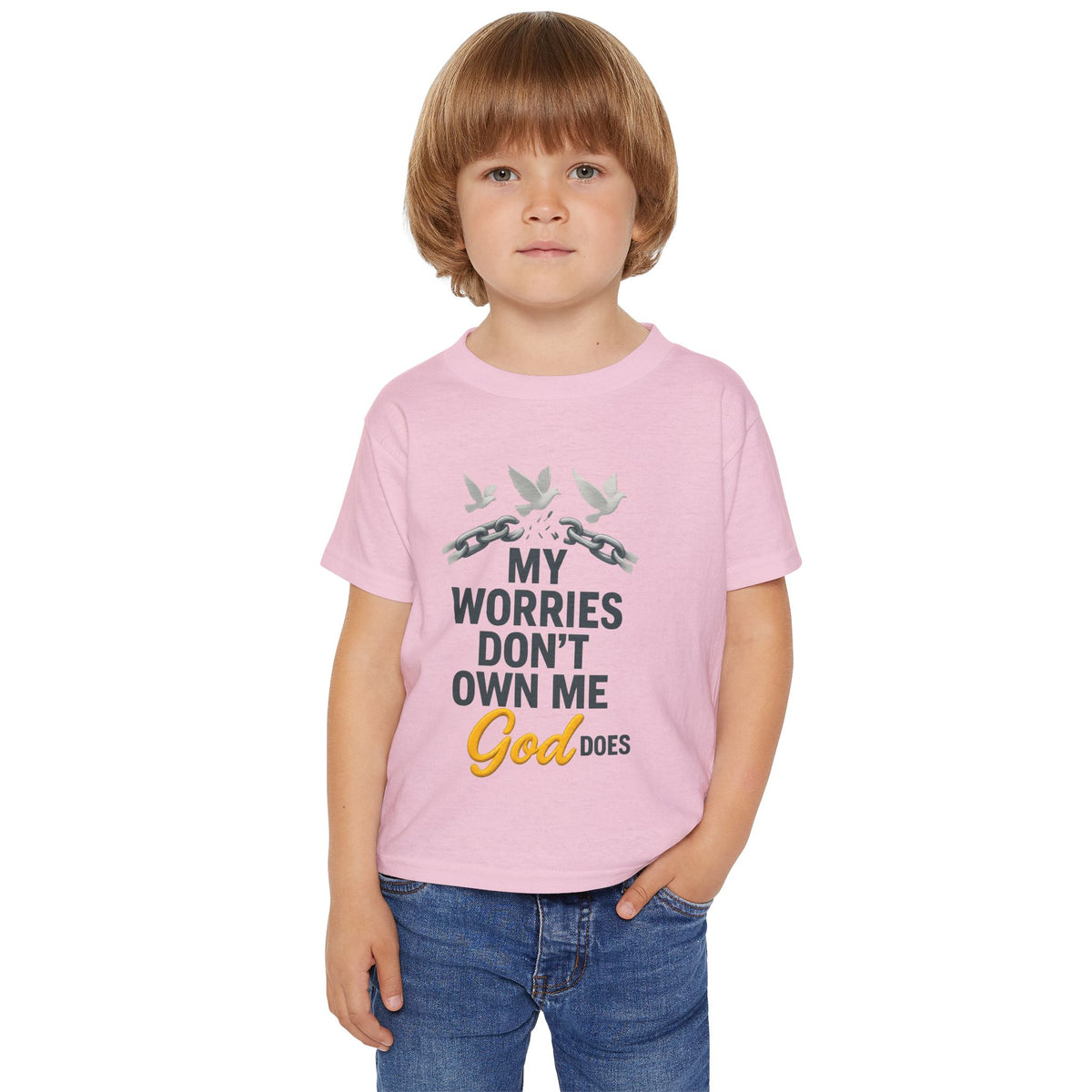 Toddler T‑Shirt — My Worries Don't Own Me, God Does
