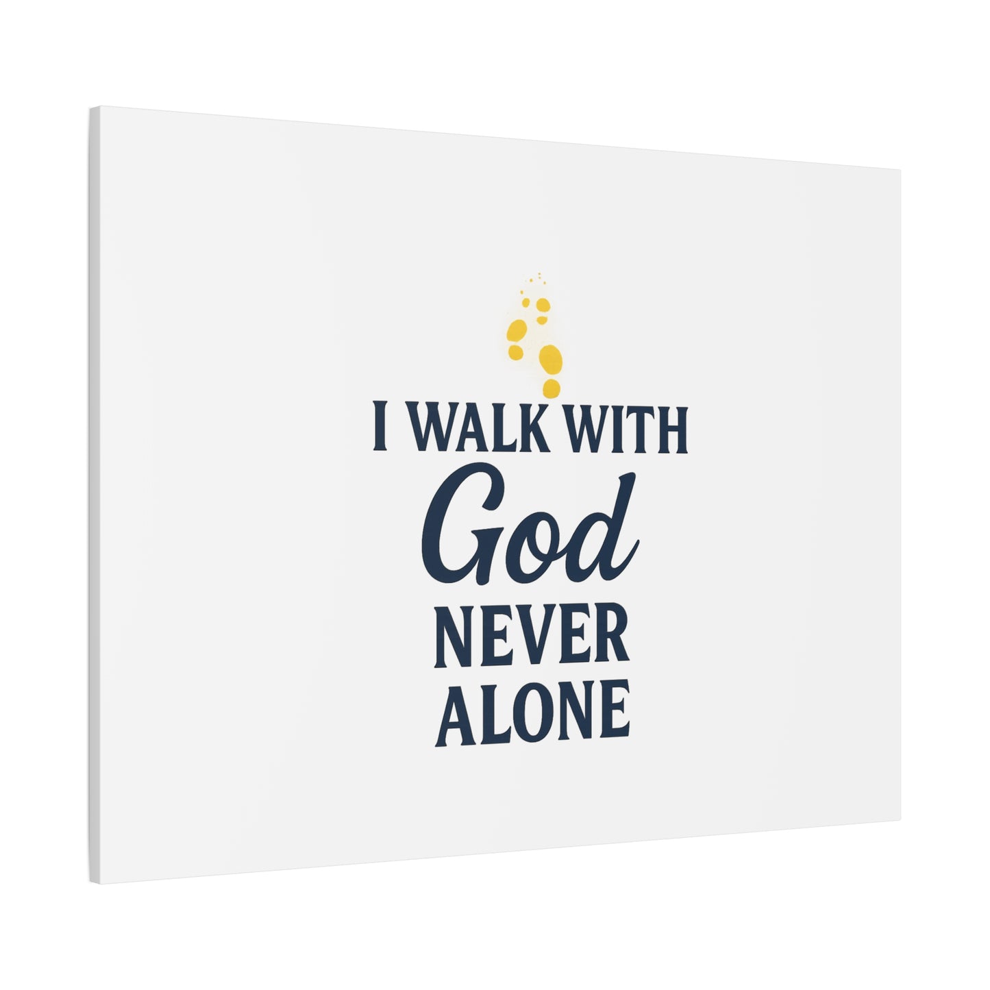 I Walk With God – Matte Canvas Wall Art