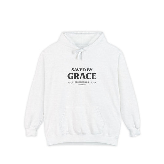 Saved By Grace Hoodie — Christian Faith Pullover (Ephesians 2:8-9)