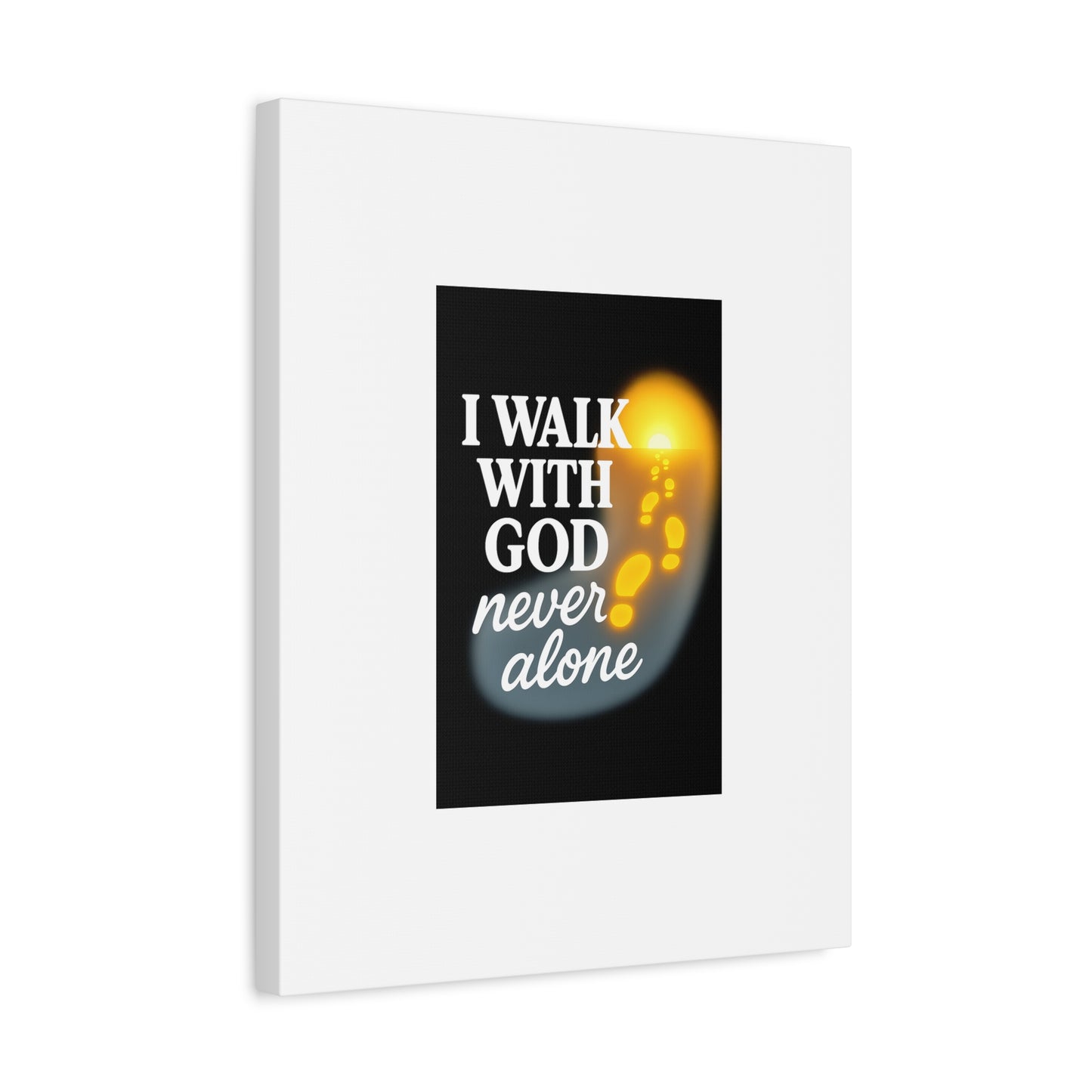 I Walk With God – Matte Canvas Wall Art
