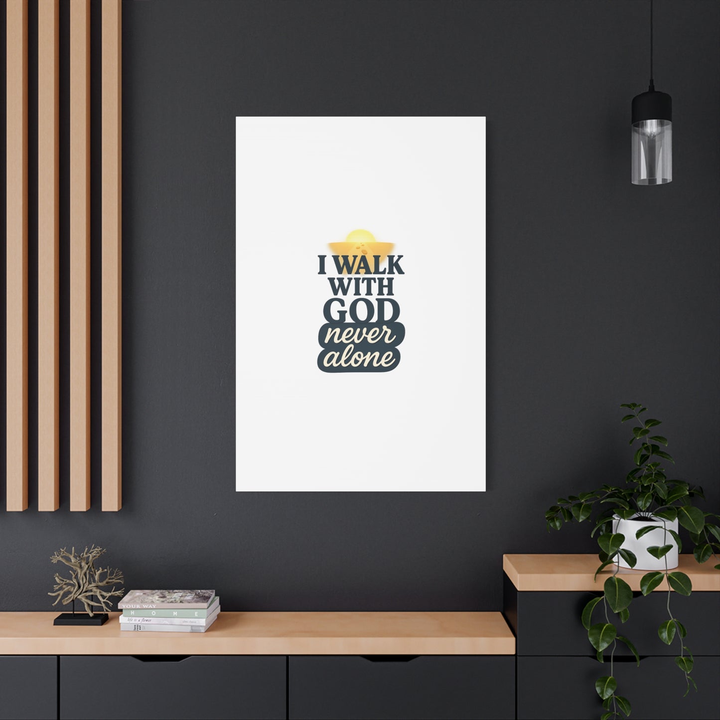 I Walk With God – Matte Canvas Wall Art