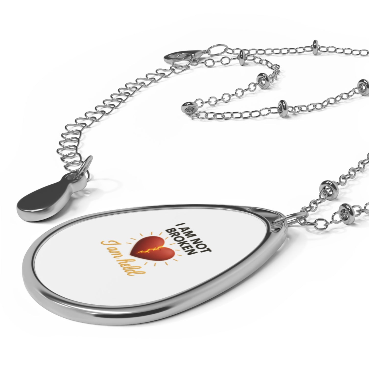 Oval Pendant Necklace – Vibrant, Personalized & Modern Elegance
