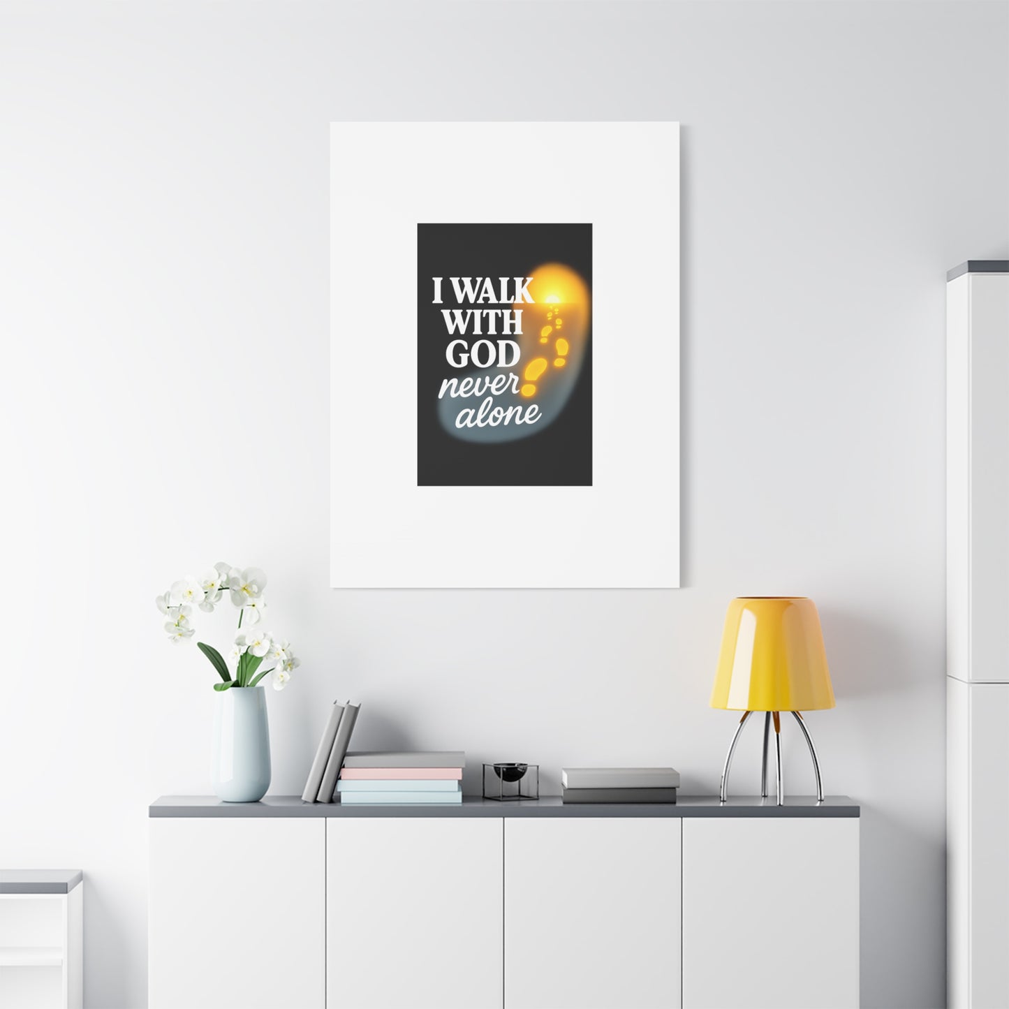 I Walk With God – Matte Canvas Wall Art