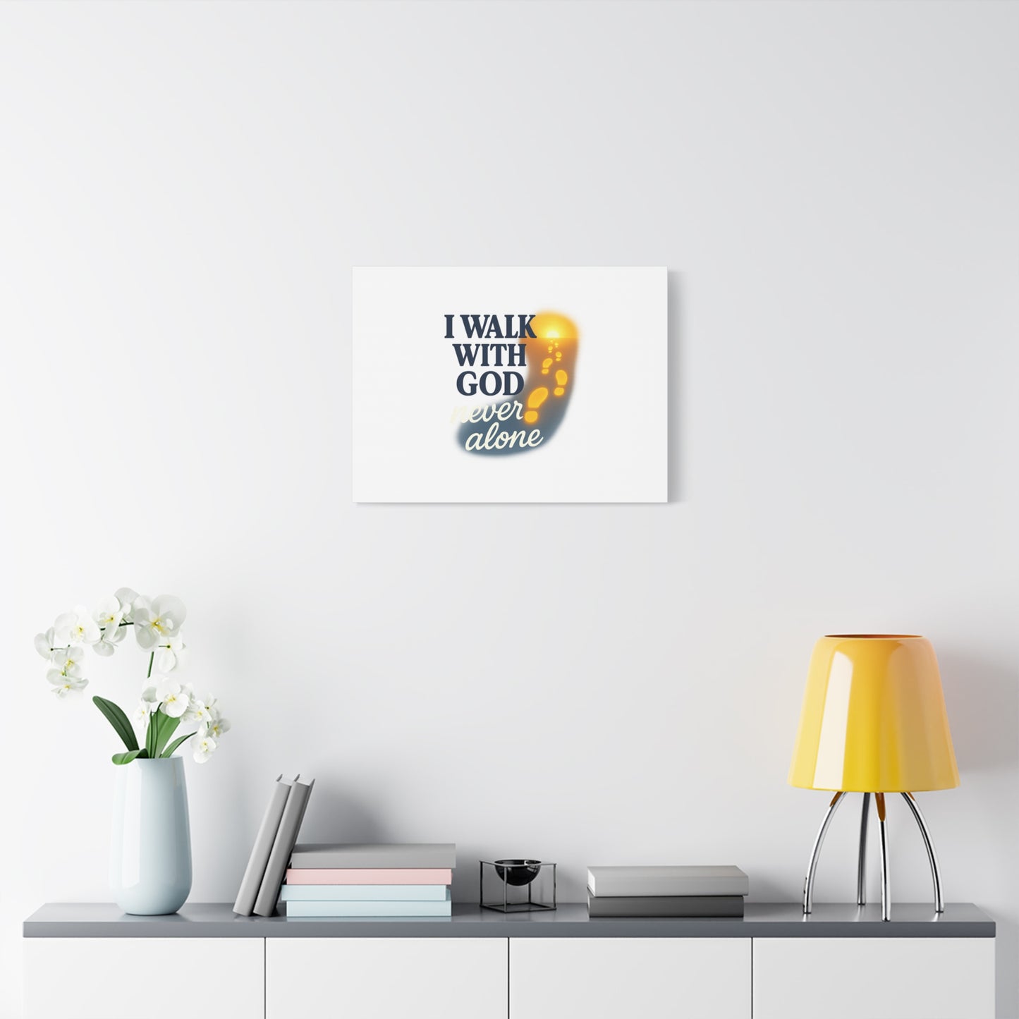 I Walk With God – Matte Canvas Wall Art