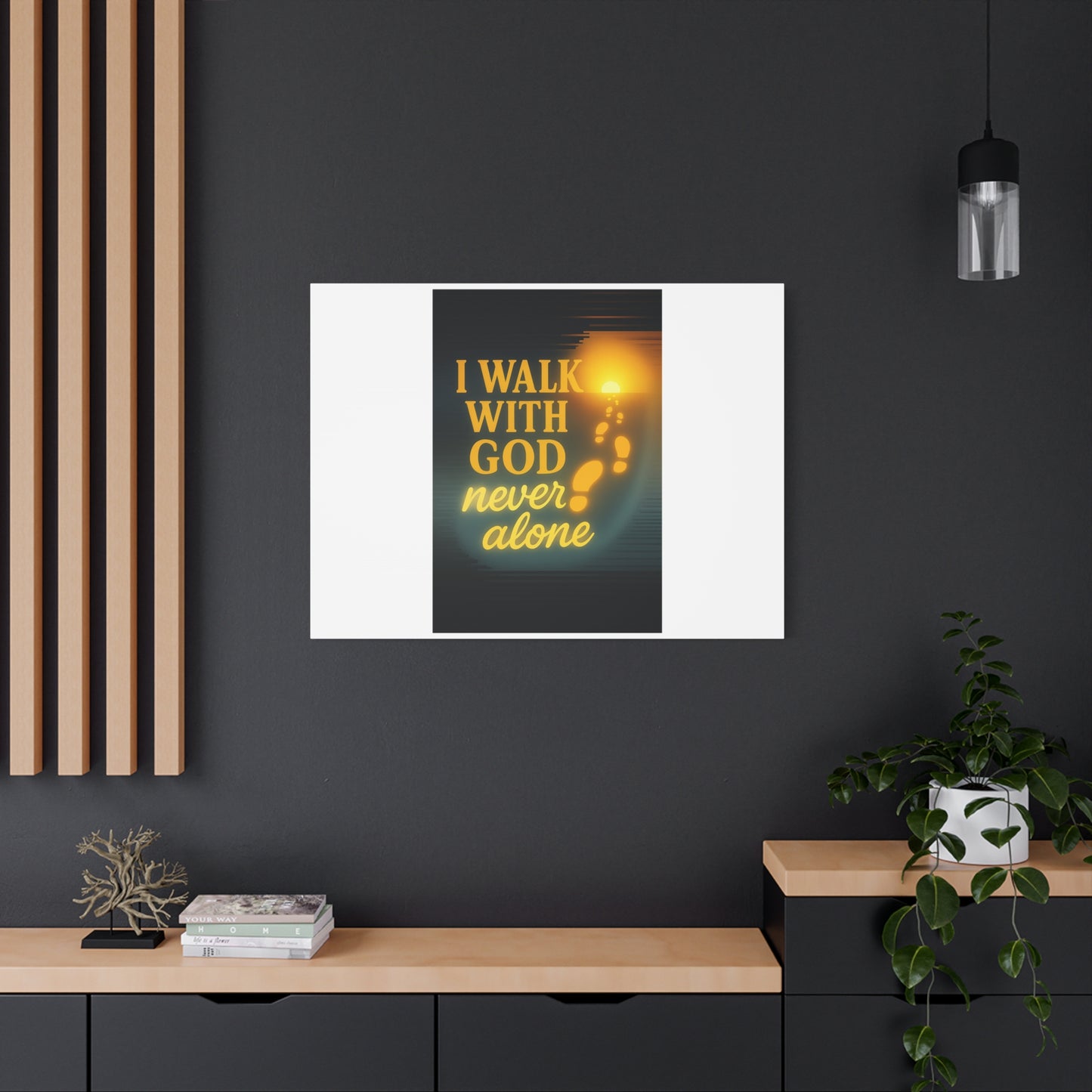 I Walk With God – Matte Canvas Wall Art