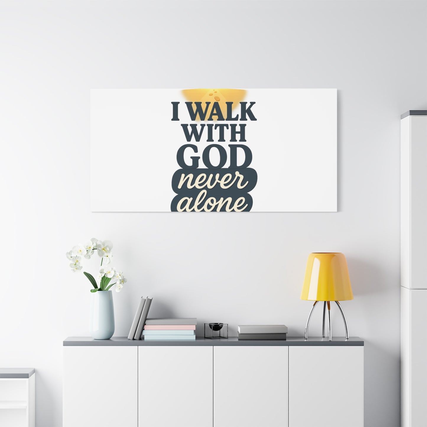 I Walk With God – Matte Canvas Wall Art