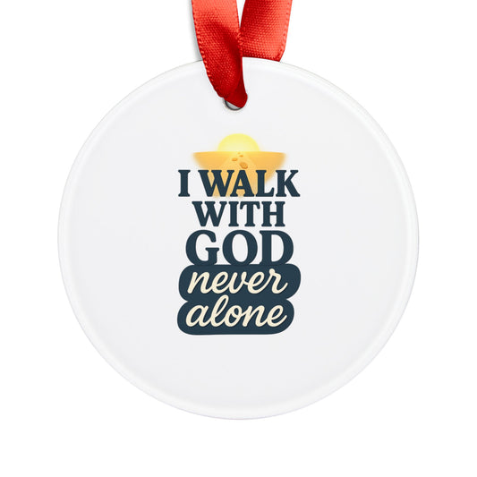 Inspirational Glass Christmas Ornament