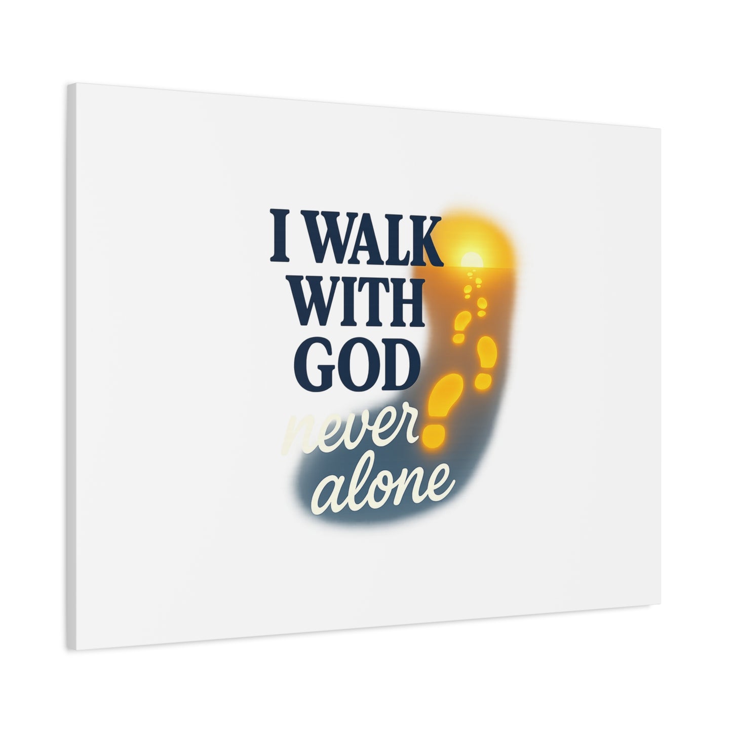 I Walk With God – Matte Canvas Wall Art