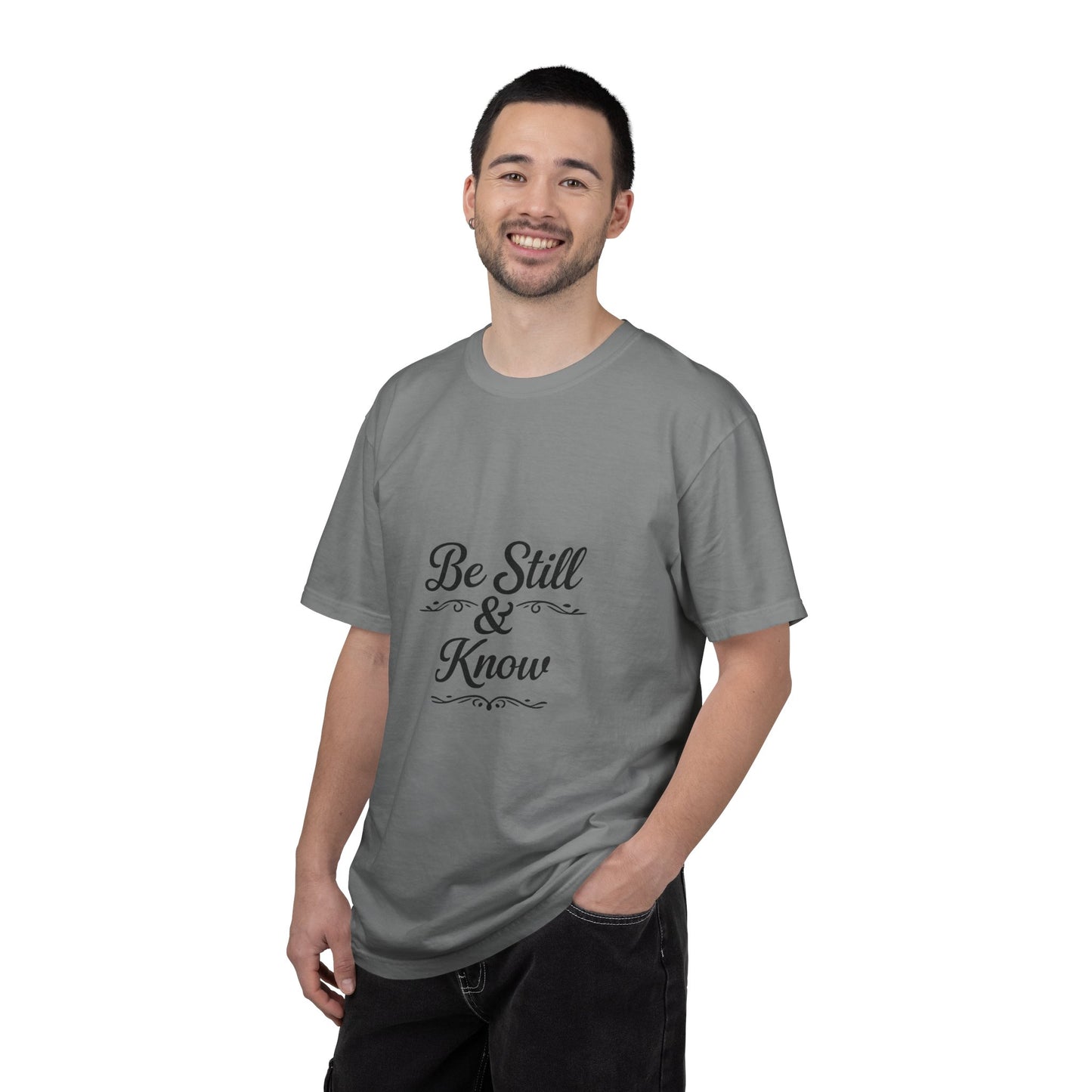 Be Still & Know T-Shirt — Inspirational Faith Graphic Tee