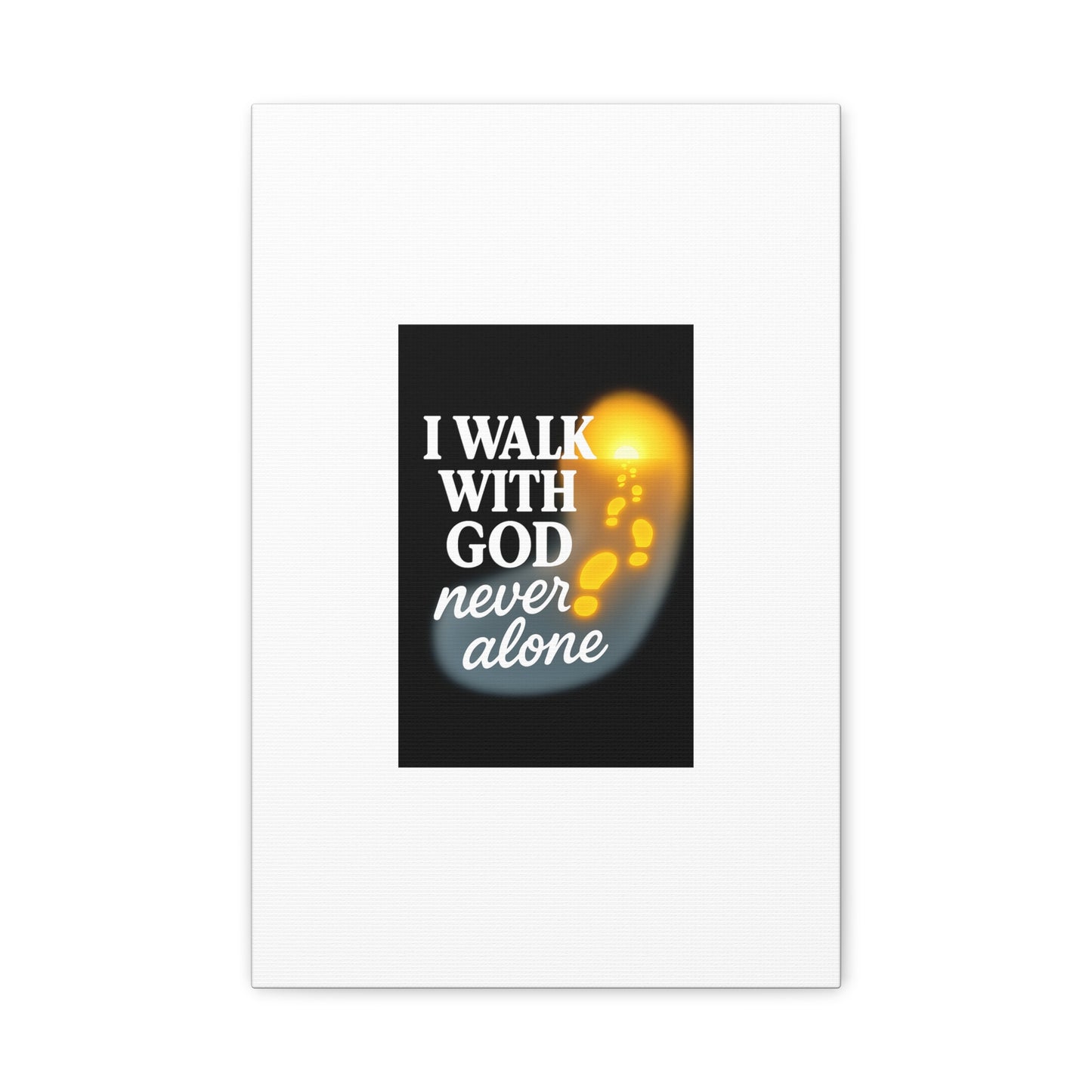I Walk With God – Matte Canvas Wall Art